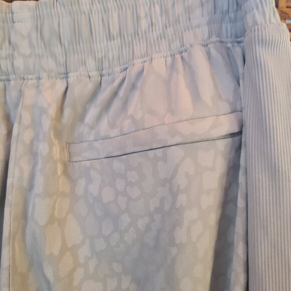 Athleta Brooklyn Lined Textured Jogger 8Tall 8T Light Gray Print Pockets - Picture 8 of 8
